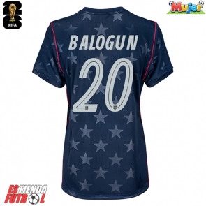 Estados Unidos Folarin Balogun #20 Segunda Equipación Mujer Mundial 2026 Manga Corta